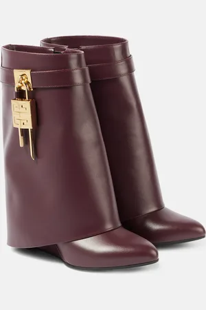 Givenchy Shark Lock leather ankle boots
