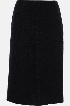 Gucci Wool-blend tweed midi skirt