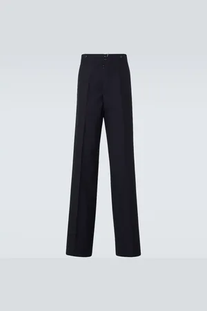 Maison Margiela Wool flannel wide-leg pants