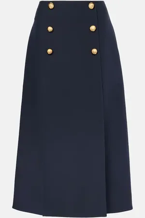 VALENTINO Crepe Couture midi skirt