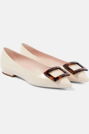 Roger Vivier Gommettine Ball leather ballet flats