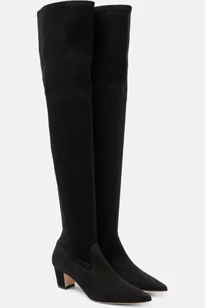 Manolo Blahnik Lupasca 55 suede over-the-knee boots
