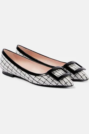 Roger Vivier Gommettine bouclÃ© ballet flats