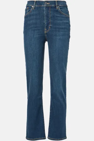 Frame Le Sleek high-rise straight jeans
