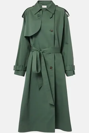 The Row Domeka oversized cotton twill trench coat