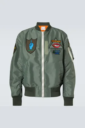 SACAI X Mark Gonzales appliquÃ© twill bomber jacket