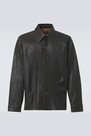 OUR LEGACY Welding leather overshirt