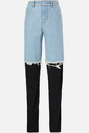 CHRISTOPHER ESBER Deconstructed wide-leg jeans