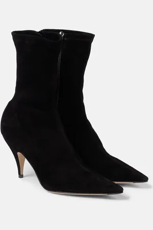 The Row Liisa suede ankle boots