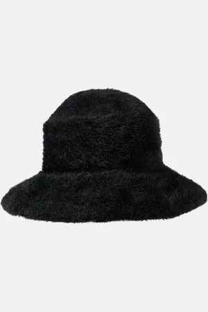 Saint Laurent Logo embroidered bouclÃ© bucket hat