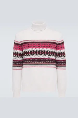 Ermenegildo Zegna Intarsia cashmere turtleneck sweater