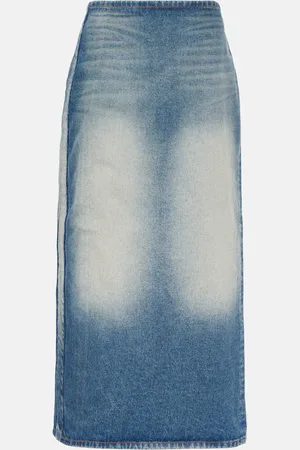 Y / PROJECT Denim maxi skirt