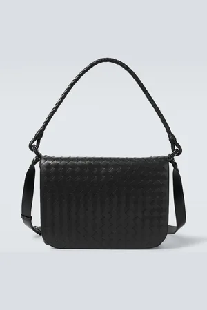 Bottega Veneta Swing Intrecciato leather messenger bag