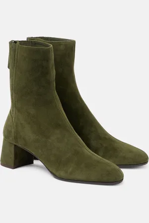 Aquazzura Saint Honore 50 suede ankle boots