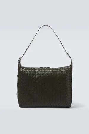 Bottega Veneta Traveler Intreccio leather messenger bag