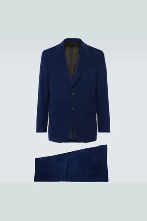 BRIONI Cotton and cashmere corduroy suit