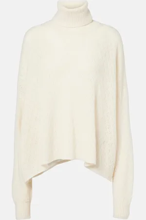 Chloé ChloÃ© Pointelle wool-blend and silk turtleneck sweater