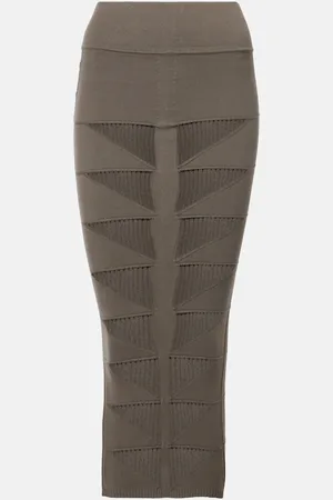 Rick Owens Jersey pencil skirt