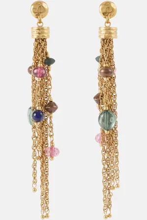 Chloé ChloÃ© ChloÃ© Pompoms embellished drop earrings