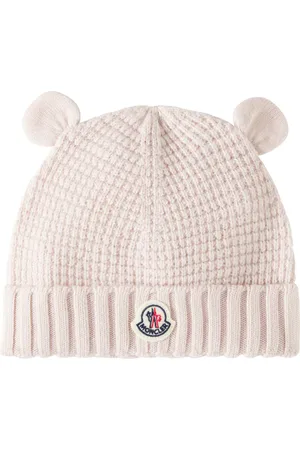 Moncler Baby waffle-knit virgin wool beanie