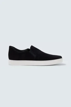 Manolo Blahnik Nadores suede slip-on sneakers