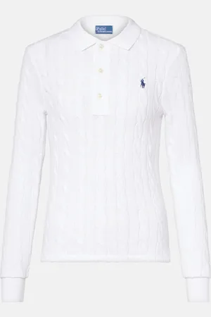 Ralph Lauren Cable-knit cotton polo sweater