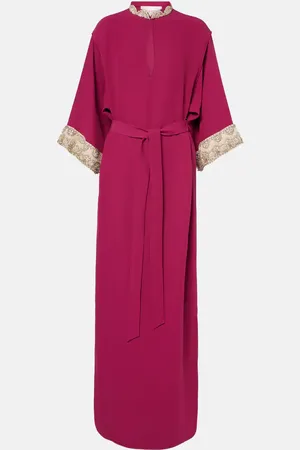 VALENTINO Cady Couture embroidered gown