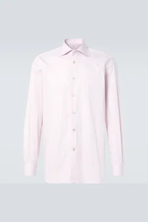 Kiton Striped cotton shirt