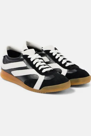 Proenza Schouler Track suede-trimmed leather sneakers