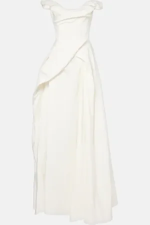 Vivienne Westwood Bridal Tabitha off-shoulder faille gown