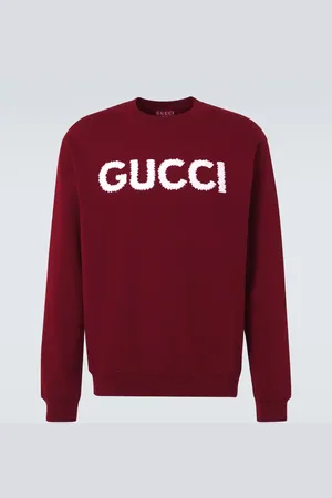 Gucci Logo embroidered cotton jersey sweatshirt