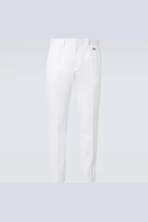 Dolce & Gabbana Cotton gabardine straight pants