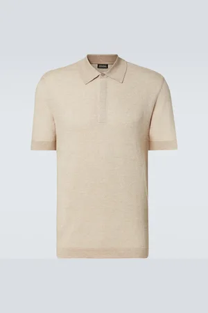 Ermenegildo Zegna Cotton, linen, and silk polo sweater