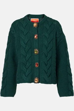 La DoubleJ Portrait cable-knit cardigan