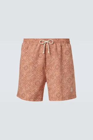 Brunello Cucinelli Logo swim trunks