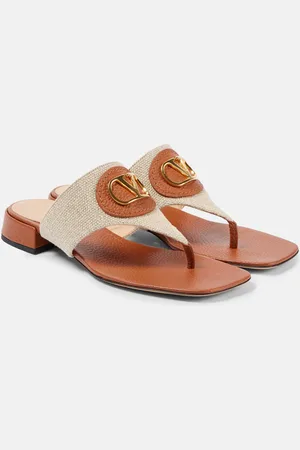 VALENTINO GARAVANI VLogo Signature canvas thong sandals