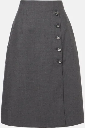 Dolce & Gabbana Virgin wool midi skirt