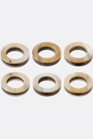 Brunello Cucinelli Set of 6 horn napkin rings