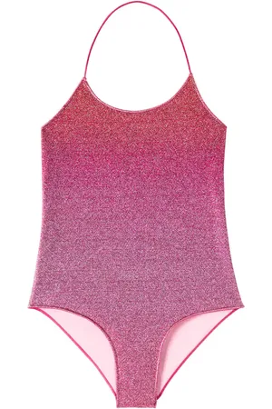 Oseree OsÃ©ree Kids LumiÃ¨re lamÃ© swimsuit