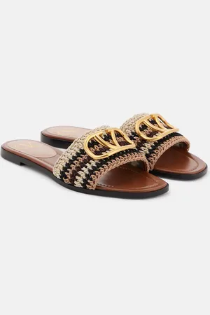 VALENTINO GARAVANI VLogo Signature crochet slides