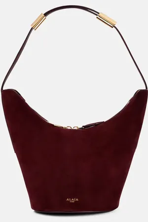 Alaïa AlaÃ¯a Shape Small suede and leather bucket bag
