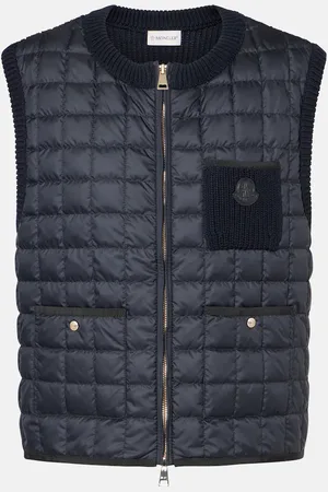 Moncler Cotton-blend down sweater vest