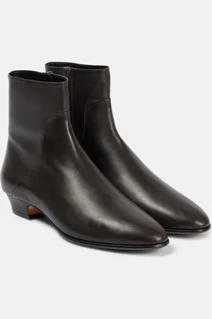 The Row Awar 25 leather ankle boots