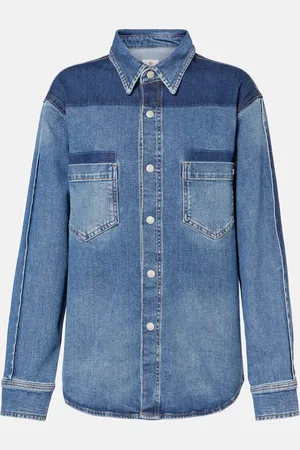 AG Jeans Monaco patchwork denim shirt