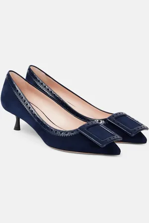 Roger Vivier Vin In The City 45 suede pumps