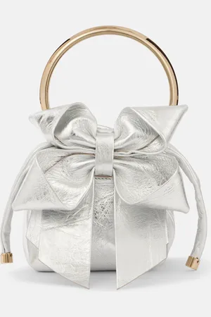 Jimmy Choo Bon Bon Micro metallic leather bucket bag