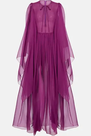 Dolce & Gabbana Gathered silk chiffon gown
