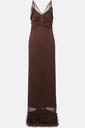 JACQUES WEI Layered slip dress