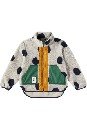 Liewood Naom polka-dot fleece jacket