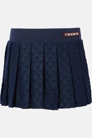 Tory Burch Pleated terry jacquard miniskirt